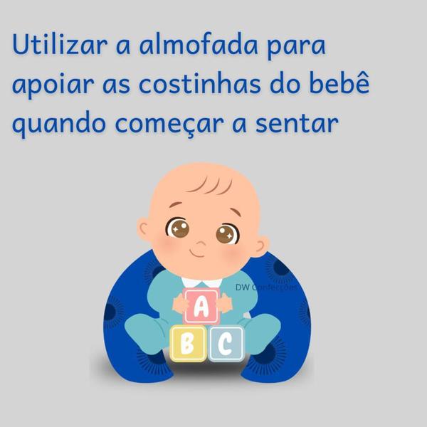 Imagem de Almofada Amamentação Menina Light Com Zíper 100% Algodão Cores