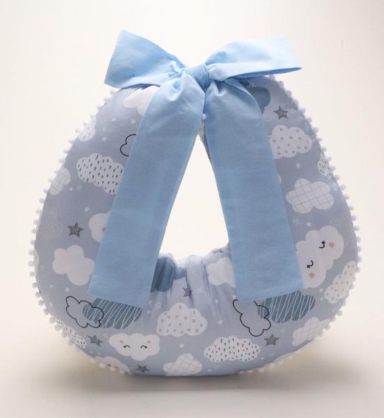 Almofada Amamentação + Ninho Redutor Nuvem Azul + Redutor Bebê Conforto Preto - Bento Baby Imagem de Almofada Amamentação + Ninho Redutor Nuvem Azul + Redutor Bebê Conforto Preto