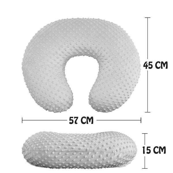 Imagem de Almofada Amamentação Texturizada - Cinza