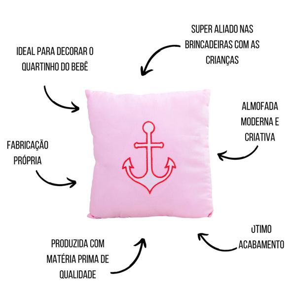 Almofada Âncora Urso Nuvem Decoração Enxoval Quarto Bebê Menina Menino 01 Peça - Maria's Baby Imagem de Almofada Âncora Urso Nuvem Decoração Enxoval Quarto Bebê Menina Menino 01 Peça