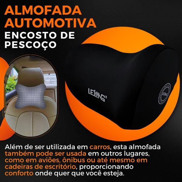 Imagem de Almofada Apoio Cervical De Pescoço E Cabeça Fivela Elastico Cadeira