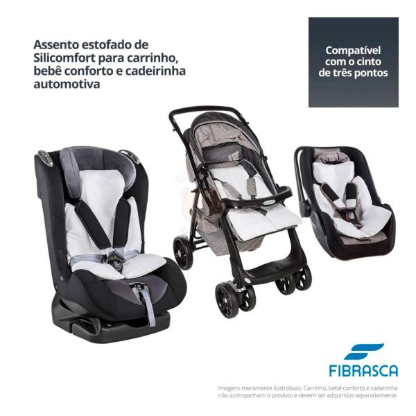 Imagem de Almofada Bebê Fibrasca Baby Comfort 60x40 cm Branca - Z4459