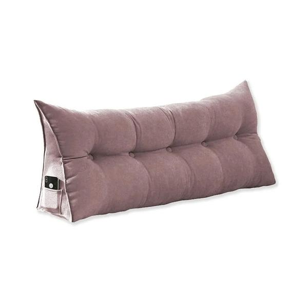 Imagem de Almofada Cabeceira Para Leitura Na Cama Mel Queen 160 cm Suede Rose - DL Decor