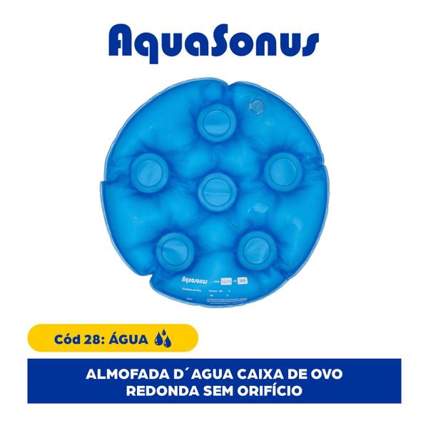 Imagem de Almofada Caixa De Ovo D'agua Redonda AntiEscaras Aquasonus