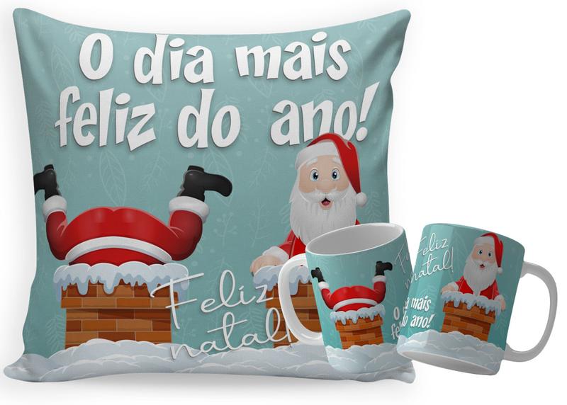 Imagem de Almofada +  caneca de cerâmica de natal