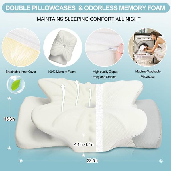 Imagem de Almofada cervical Pulatree Odorless Contour Memory Foam Queen