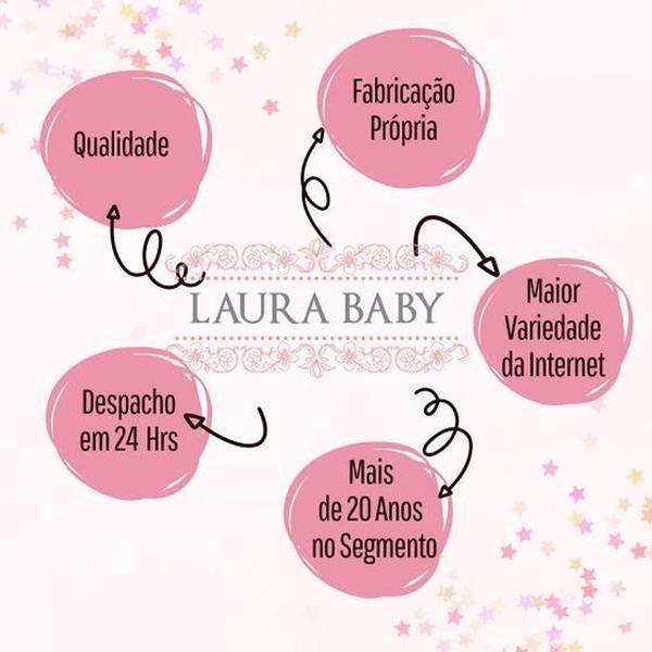 Imagem de Almofada De amamentação C/ Laço Piquet Palha Com Rosa - Laura Baby