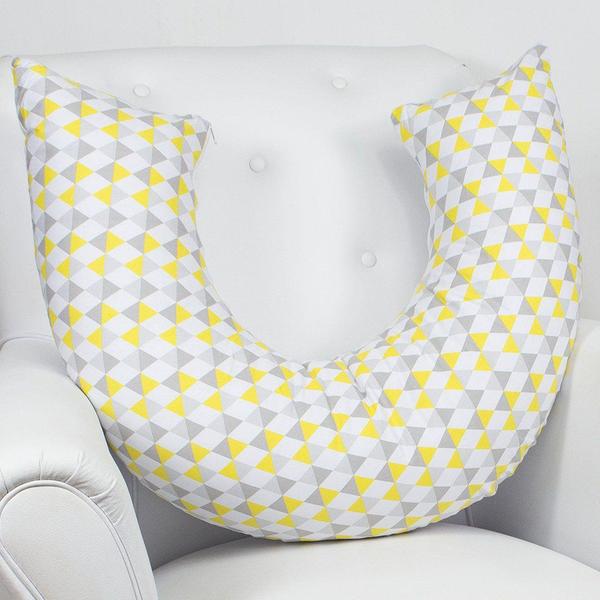 Almofada de Amamentação - Losango Amarelo - Laura Baby Imagem de Almofada de Amamentação - Losango Amarelo - Laura Baby