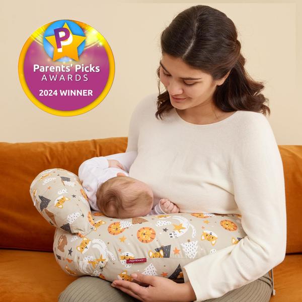 Imagem de Almofada de amamentação Momcozy Plus Size Breastfeeding com cerca de segurança