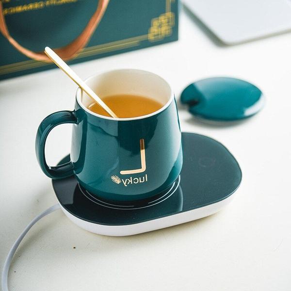 Imagem de Almofada de aquecimento de café Wokex para xícara de caneca Home Office USB EU Plug