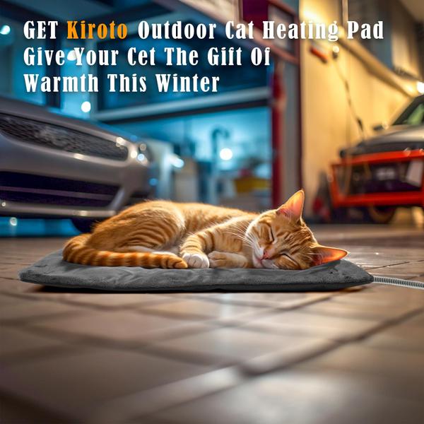 Imagem de Almofada de aquecimento Kiroto Outdoor para gatos à prova d'água 35W 120V