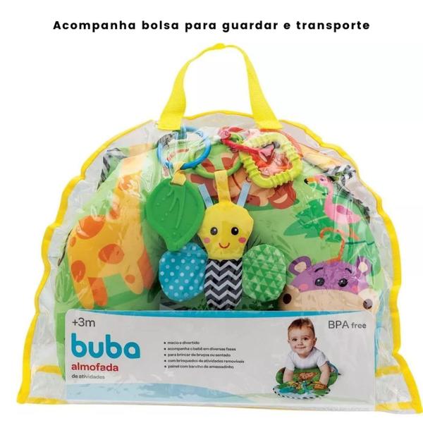 Imagem de Almofada De Atividade Bebe Infantil Tummy Time Mordedor Buba