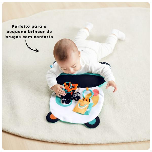 Imagem de Almofada De Atividade Bebe Infantil Tummy Time Mordedor Buba