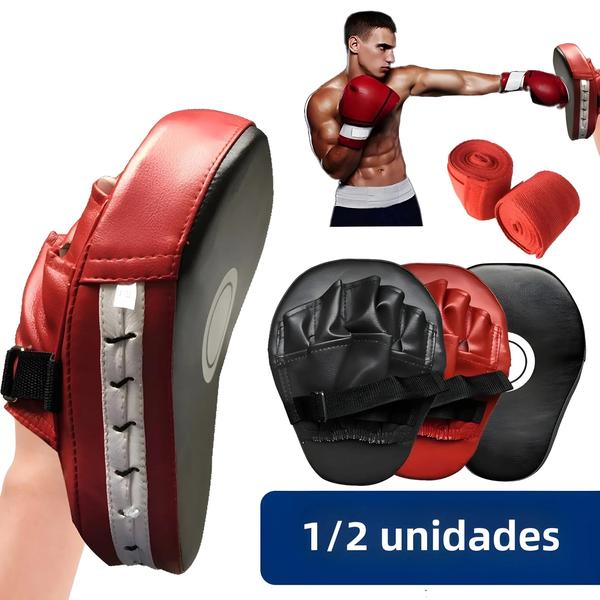 Imagem de Almofada de Boxe Muay Thai em Couro PU - Resistente, Espessada e Curvada