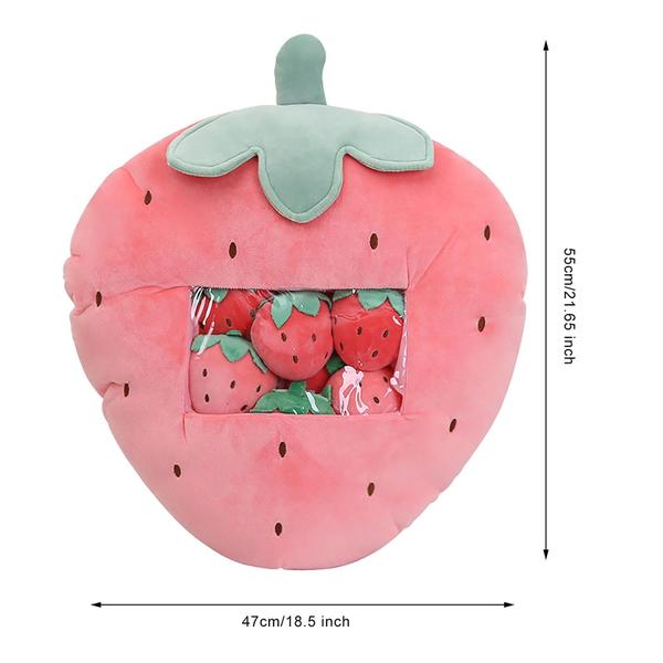 Imagem de Almofada de brinquedo de pelúcia Wokex Strawberry Shape Animals Family