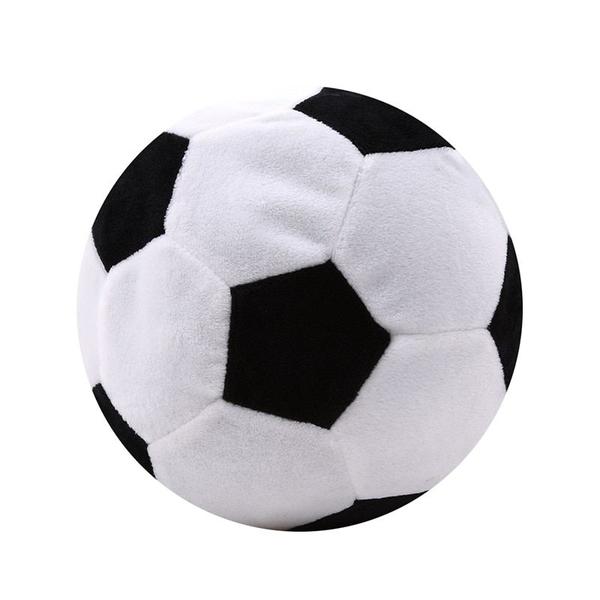 Imagem de Almofada de pelúcia Wokex durável em forma de bola de futebol de 20 cm para crianças