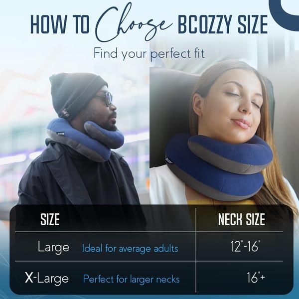 Almofada de pescoço de viagem BCOZZY Chin Support Head Neck preta Imagem de Almofada de pescoço de viagem BCOZZY Chin Support Head Neck preta