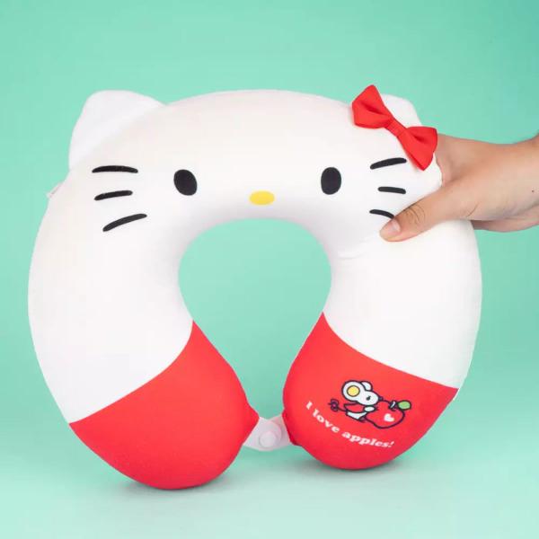 Imagem de Almofada de pescoço formato de u modelo sanrio hello kitty com laço