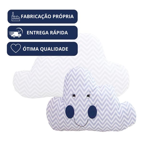 Imagem de Almofada Decorativa Âncora Nuvem Urso Para Quarto de Bebê Menina Menino