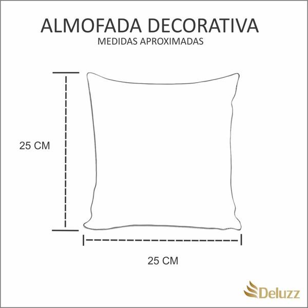 Almofada Decorativa Cheia c/ Zíper 25x25 Infantil Lindo Estampa Raposa - Deluzz Imagem de Almofada Decorativa Cheia c/ Zíper 25x25 Infantil Lindo Estampa Raposa