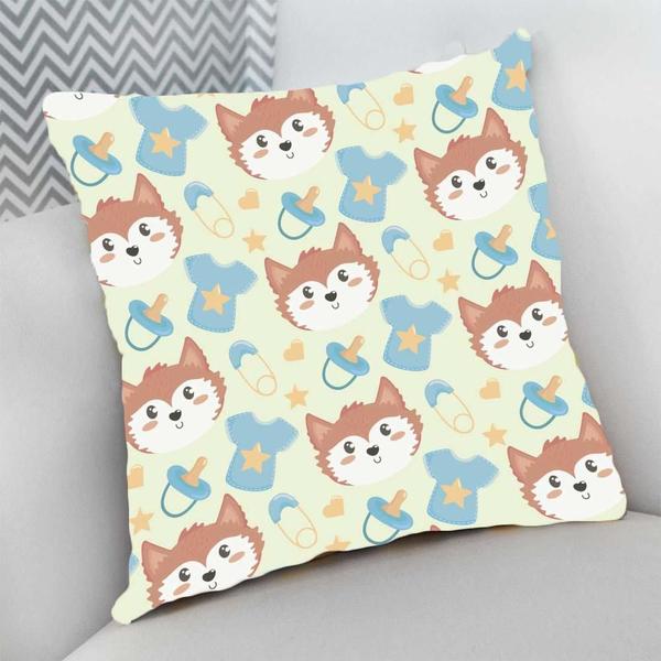 Almofada Decorativa Cheia c/ Zíper 25x25 Infantil Lindo Estampa Raposa - Deluzz Imagem de Almofada Decorativa Cheia c/ Zíper 25x25 Infantil Lindo Estampa Raposa