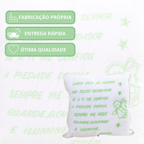 Imagem de Almofada Decorativa Santo Anjo Para Quarto de Bebê Menina Menino