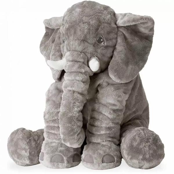 Imagem de Almofada Elefante Pelúcia Soft 60cm Antialérgico Travesseiro Varias Cores