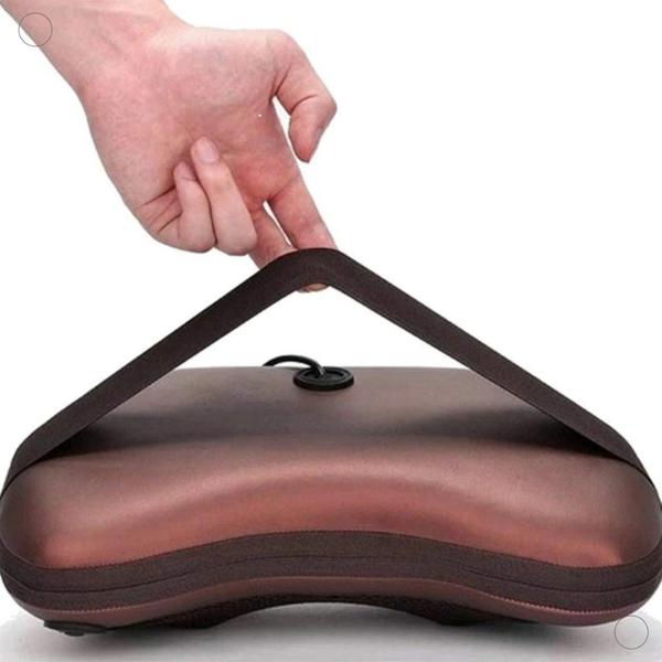 Almofada Encosto Massageador Movimentos Shiatsu Lombar Infravermelho Pescoço Veicular - ALMOFADA MASSAGEM Imagem de Almofada Encosto Massageador Movimentos Shiatsu Lombar Infravermelho Pescoço Veicular