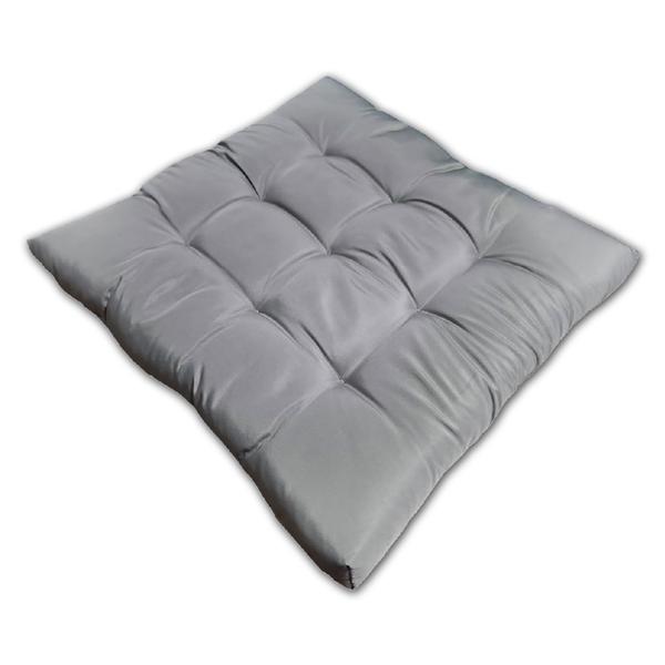 Imagem de Almofada Futon Assento Decoração 50x50cm Flat Cinza Cód. 2478