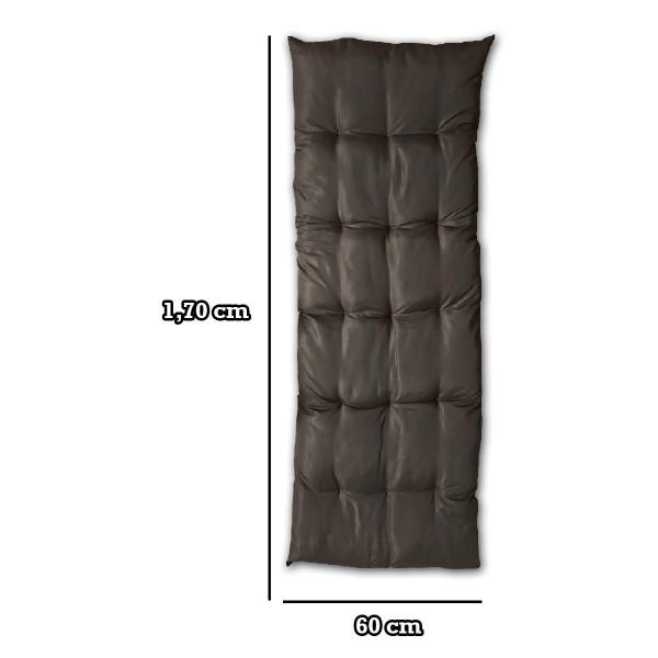 Imagem de Almofada Futon Esteira Grande 60X1,70Cm Flat Marrom Escuro