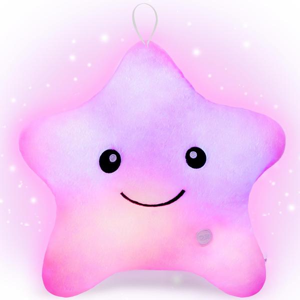 Imagem de Almofada infantil de pelúcia Sensory Toy Subao Light Up Star