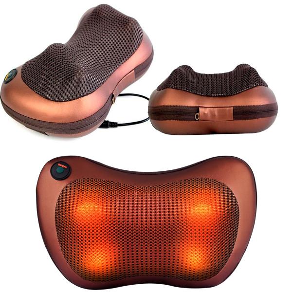 Imagem de Almofada Massageadora Bivolt Perfeita para Relaxamento de Pescoço e Ombros