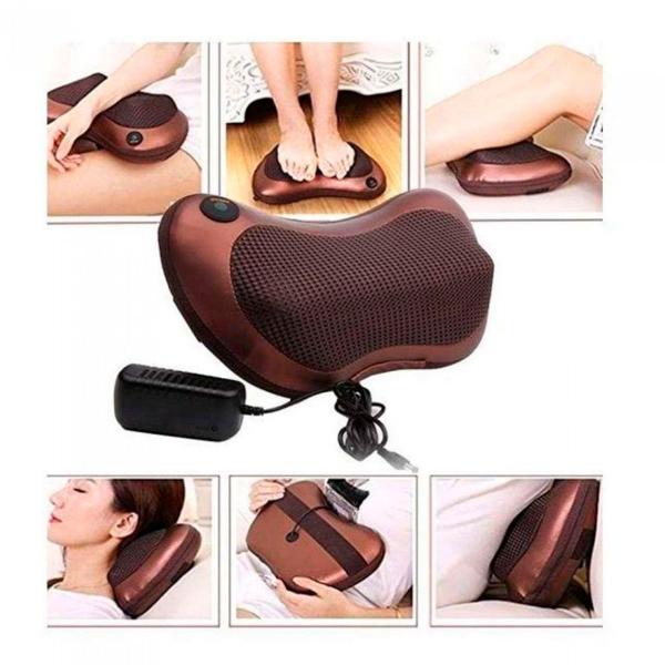 Almofada Massageadora Eletrônica Perfeita para Relaxamento de Pescoço e Musculatura Lombar - GENZO Imagem de Almofada Massageadora Eletrônica Perfeita para Relaxamento de Pescoço e Musculatura Lombar