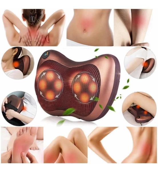 Imagem de Almofada Massageadora Encosto Lombar Shiatsu Bivolt Veicular