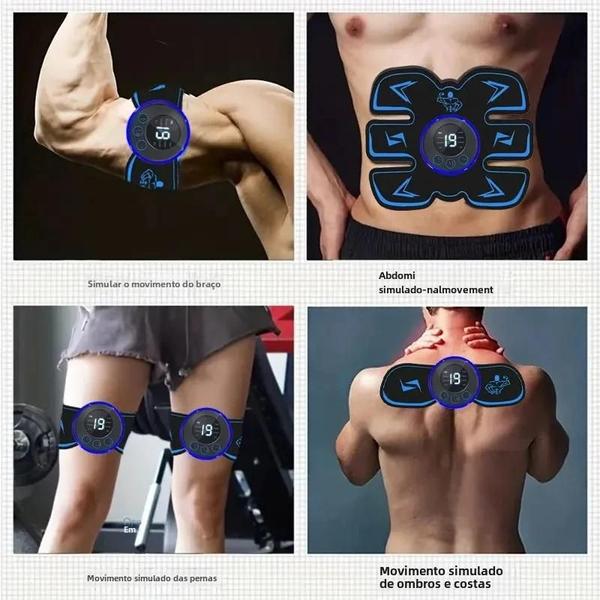 Imagem de Almofada Massageadora Muscular Recarregável via USB - Sem Fio - para Esporte e Treinamento