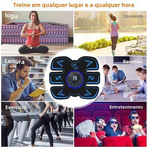 Imagem de Almofada Massageadora Muscular Recarregável via USB - Sem Fio - para Esporte e Treinamento