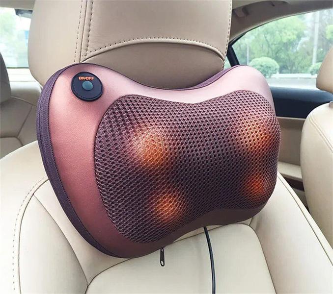 Imagem de Almofada Massageadora Para Carro Cadeira Dor Nas Costas Shiatsu Infravermelho