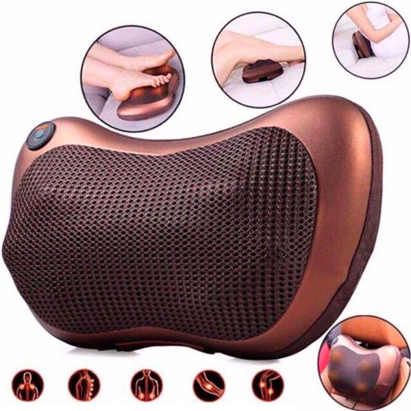 Imagem de Almofada Massageadora Relaxante Bivolt Perfeita para Aliviar Dores Lombares e Musculares