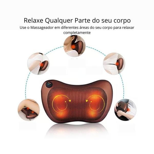 Imagem de Almofada Massageadora Shiatsu Car E Home Infravermelho