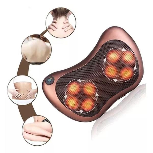 Almofada Massageadora Shiatsu Massagem Lombar Infravermelho - Tomate Imagem de Almofada Massageadora Shiatsu Massagem Lombar Infravermelho
