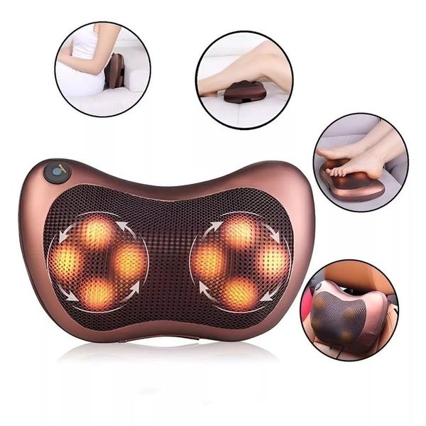 Almofada Massageadora Shiatsu Massagem Lombar Infravermelho - Tomate Imagem de Almofada Massageadora Shiatsu Massagem Lombar Infravermelho