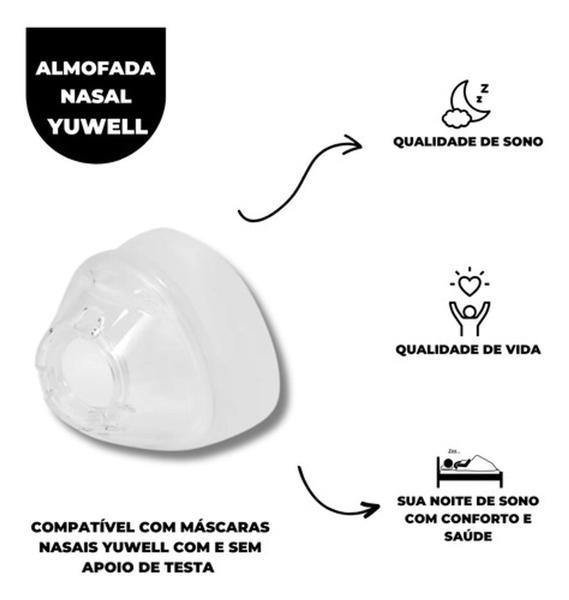 Imagem de Almofada Para Máscara Nasal C/apoio E S/apoio - Yuwell