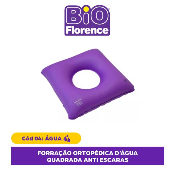 Imagem de Almofada Quadrada Dagua AntiEscaras Ortopédica Bioflorence