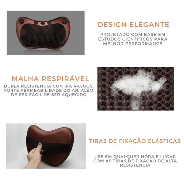 Almofada Shiatsu Com Aquecimento: Smart Para Bem-Estar - F7 Variedades Imagem de Almofada Shiatsu Com Aquecimento: Smart Para Bem-Estar