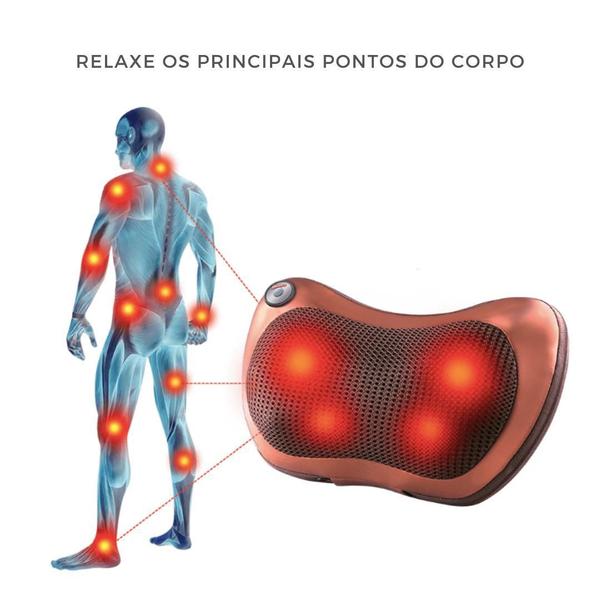 Almofada Travesseiro Massageadora Shiatsu Elétrica - Atena Imagem de Almofada Travesseiro Massageadora Shiatsu Elétrica