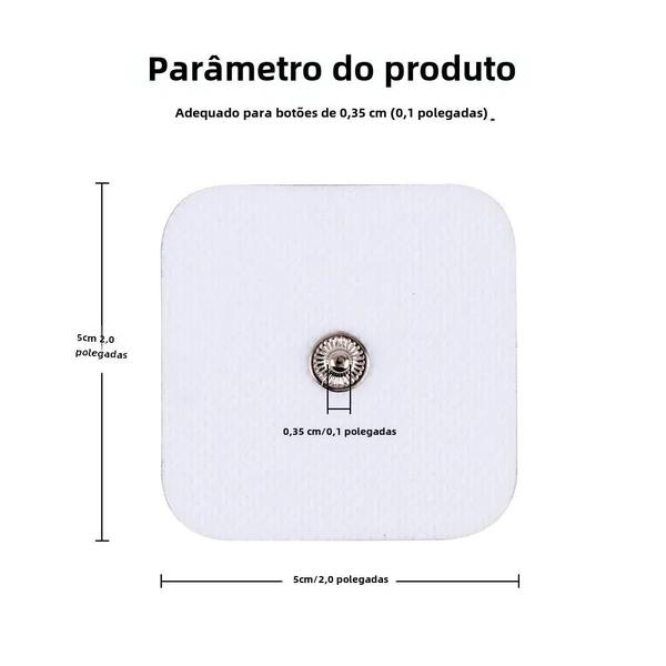 Imagem de Almofadas de Gel Condutor para Eletroestimulação Muscular - Fisioterapia e Massagem