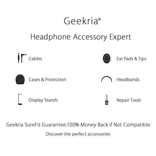 Imagem de Almofadas de ouvido de reposição para fones de ouvido Sennheiser HD da Geekria (pretas)