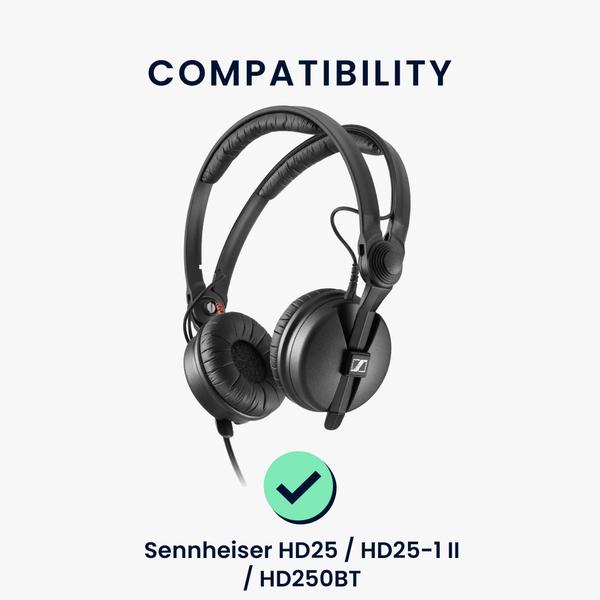 Imagem de Almofadas de ouvido kwmobile compatíveis com Sennheiser HD25 White