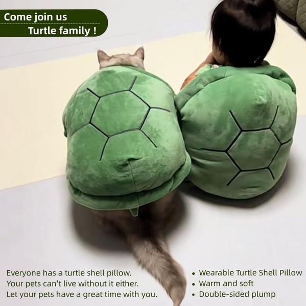 Imagem de Almofadas vestíveis Turtle Shell Srutirbo para crianças, verdes, 45 cm