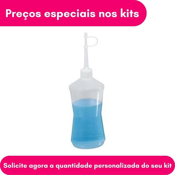 Imagem de Almotolia Pisseta Transparente Bico Reto Frasco de 60ml